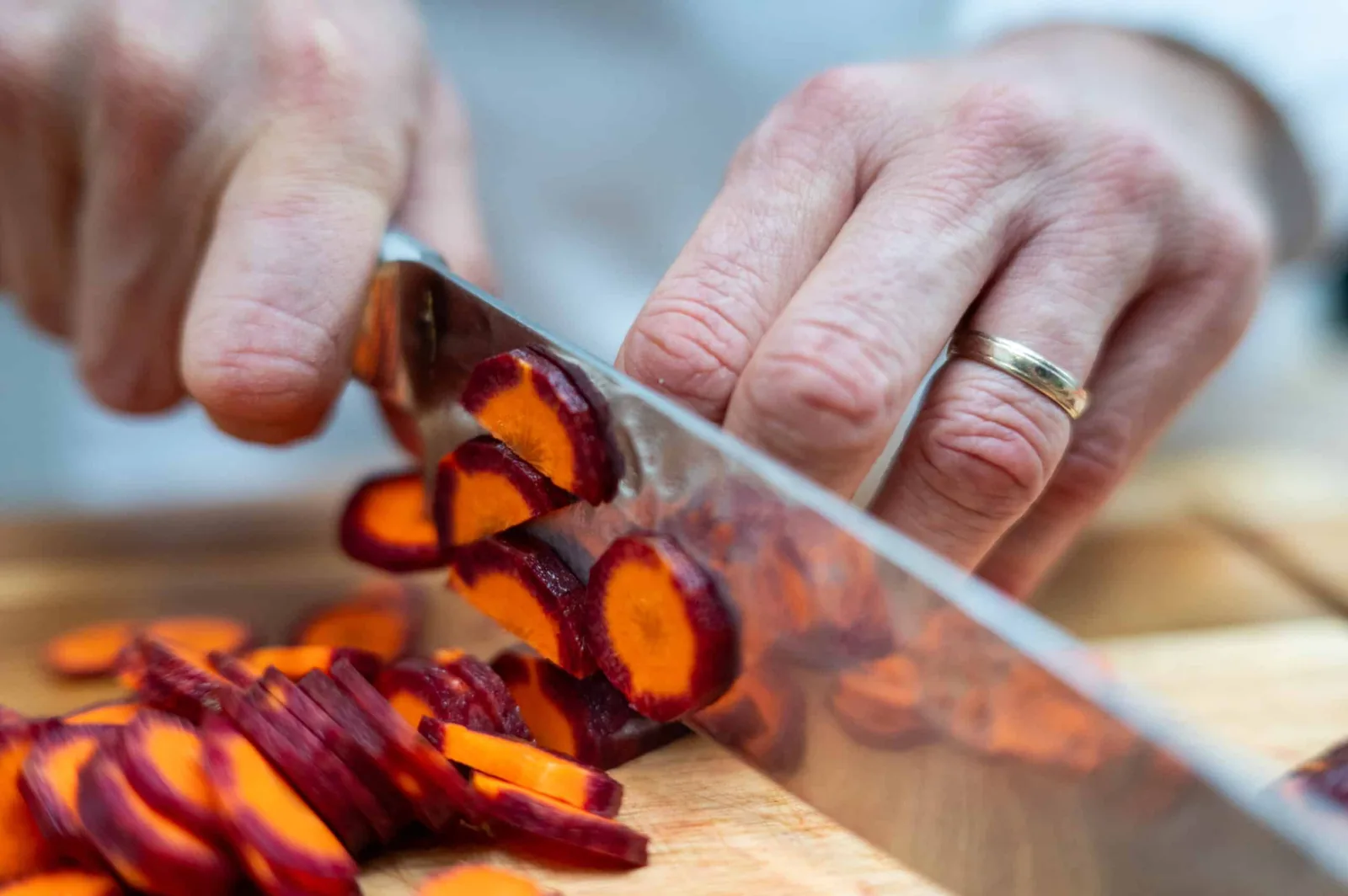 Travail de mise au point en cuisine