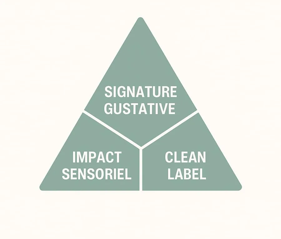 Le triangle aromatique : signature gustative, clean label, impact sensoriel
